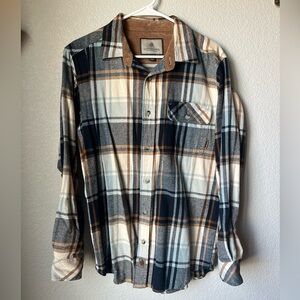 Legendary Whitetails Buck Camp Flannel Button Down
- Blue, Brown, and Cream